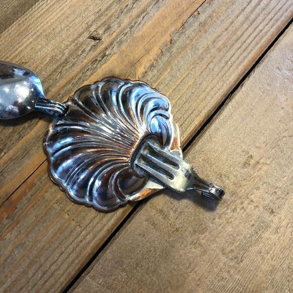 Vintage Silver Color Spoon belt with Sterling Silver Cocktail Fork main image 6
